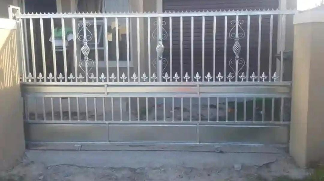Sliding Gate with Scrollwork